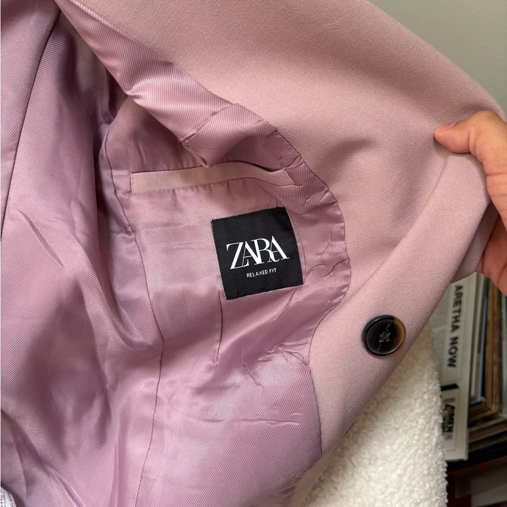 ZARA RELAXED FIT BLUSH BLAZER
